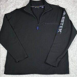 Eddie Bauer Vintage Ebtek Quarter Zip Tactical Fleece Pullover Y2K Outdoor, Med